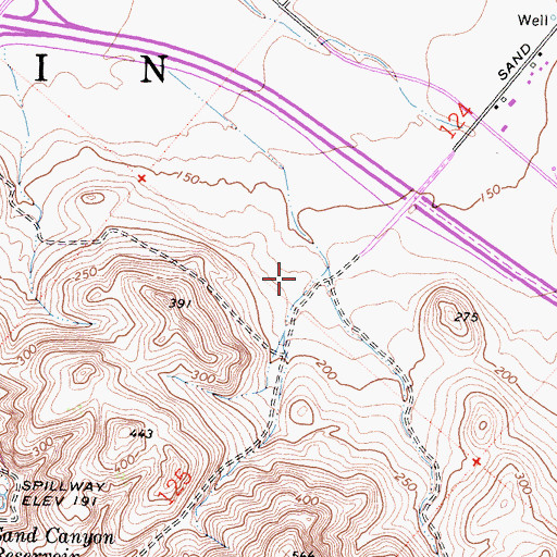 Topographic Map of Orange County Fire Authority Station 47, CA