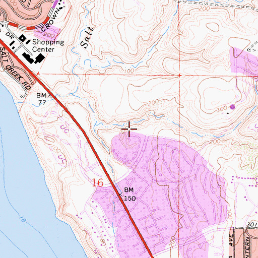 Topographic Map of Orange County Fire Authority Station 30, CA