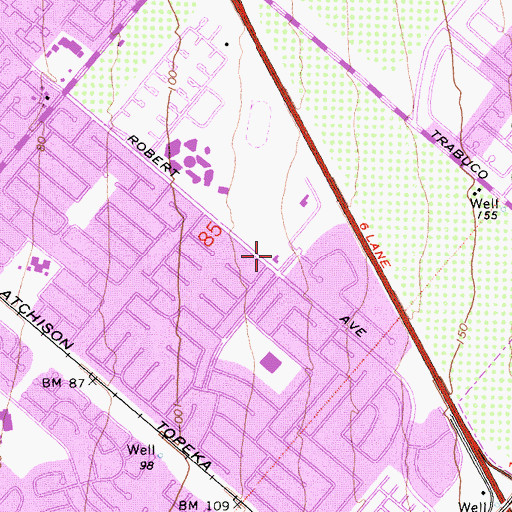 Topographic Map of Orange County Fire Authority Station 26, CA