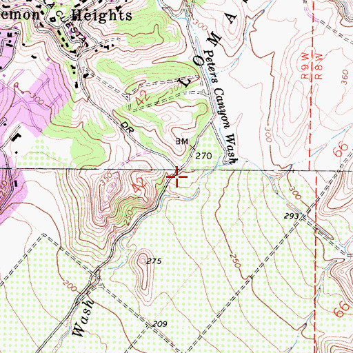 Topographic Map of Orange County Fire Authority Station 43, CA