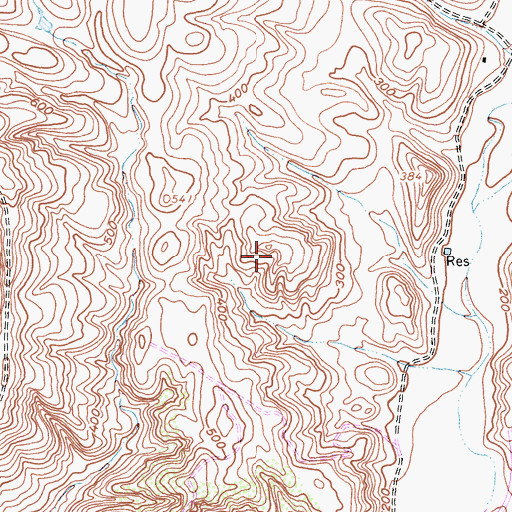 Topographic Map of Orange County Fire Authority Station 57, CA