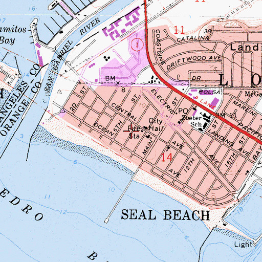 Topographic Map of Orange County Fire Authority Station 44, CA