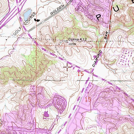 Topographic Map of Los Angeles County Fire Department Station 120, CA
