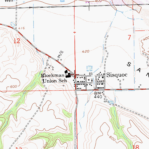 Topographic Map of Santa Barbara County Fire Department Station 23, CA