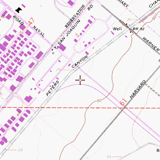 Topographic Map of Orange County Fire Authority Station 6, CA