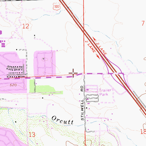 Topographic Map of Santa Barbara County Fire Department Station 22, CA