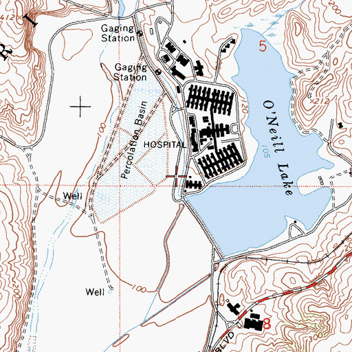 Topographic Map of Camp Pendleton Fire Department Station 4, CA