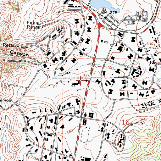 Topographic Map of Camp Pendleton Fire Department Station 3, CA