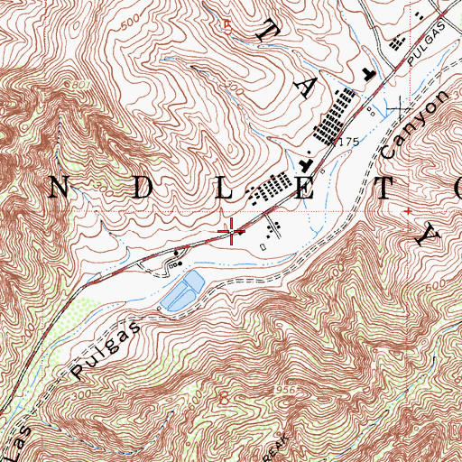 Topographic Map of Camp Pendleton Fire Department Station 6, CA