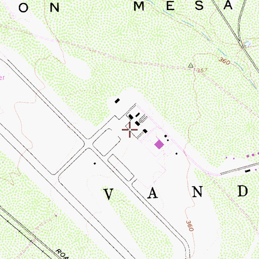Topographic Map of Vandenberg Air Force Base Fire Department Station 1, CA