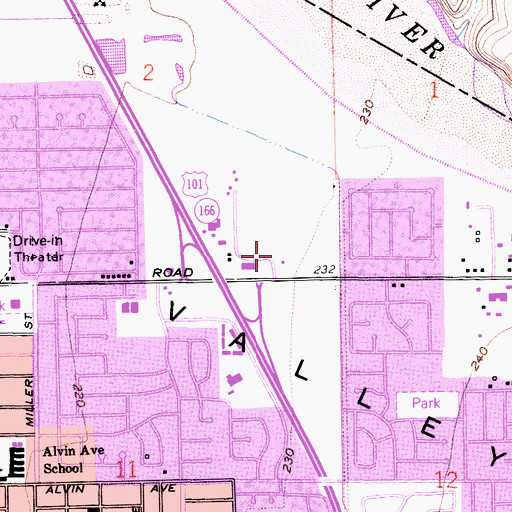 Topographic Map of Los Padres National Forest - Santa Lucia Ranger District, CA