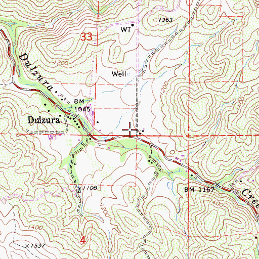 Topographic Map of California Department of Forestry and Fire Protection Station 30 Dulzura, CA