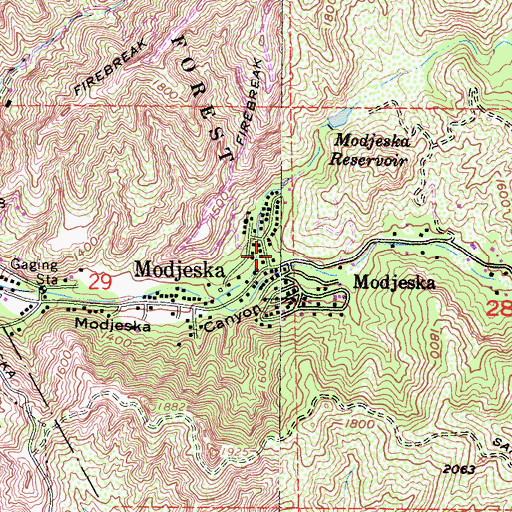 Topographic Map of Orange County Fire Authority Station 16, CA