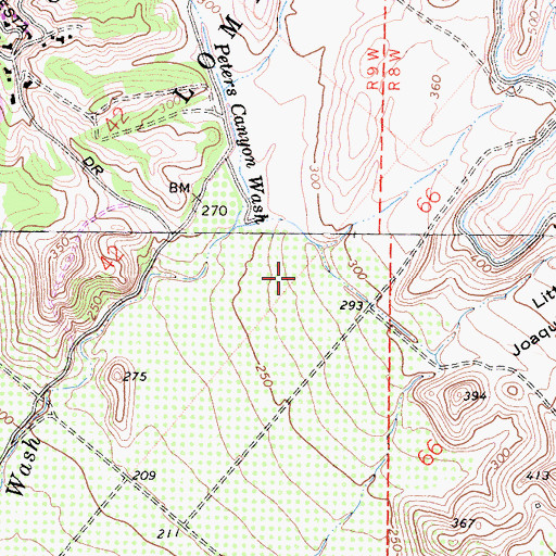 Topographic Map of Orange County Fire Authority Headquarters, CA