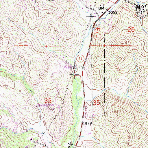 Topographic Map of California Department of Forestry and Fire Protection Station 14 Morro Torro, CA