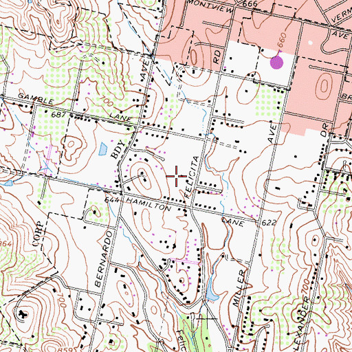 Topographic Map of Escondido Fire Department Station 5, CA