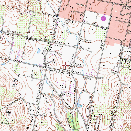 Topographic Map of California Department of Forestry and Fire Protection Station 77 Del Dios, CA