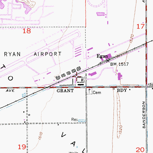 Topographic Map of Hemet Fire Department Station 4, CA