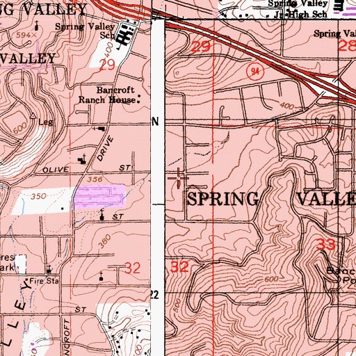 Topographic Map of San Miguel Consolidated Fire Protection District Station 14, CA