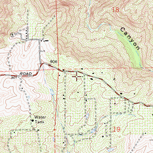Topographic Map of CAL Fire Miller Station #15, CA