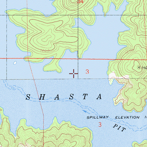 Topographic Map of Brushy Canyon, CA