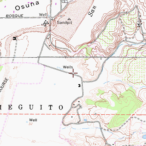 Topographic Map of Rancho Santa Fe Fire Protection District Station 3, CA
