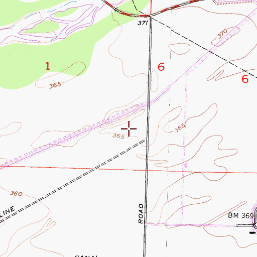 Topographic Map of Bakersfield Fire Department Station 15, CA