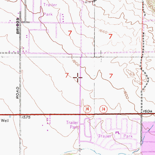 Topographic Map of Riverside County Fire Department Station 54 Homeland, CA