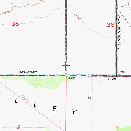 Topographic Map of Riverside County Fire Department Station 76 - Menifee Lakes, CA
