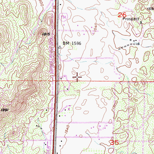 Topographic Map of Murrieta Fire Department Station 4, CA