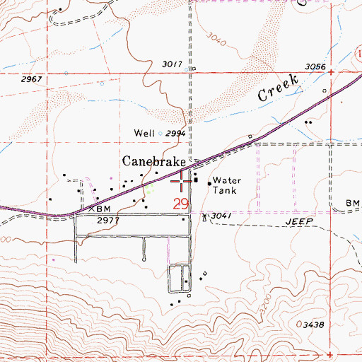 Topographic Map of Bureau of Land Management - South Fork Fire Station, CA