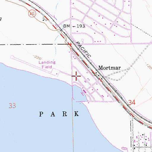 Topographic Map of Riverside County Fire Department Station 41 North Shore, CA