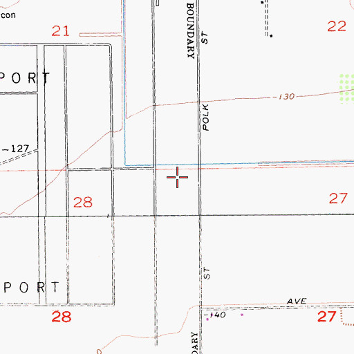 Topographic Map of Riverside County Fire Department Station 39 Thermal, CA