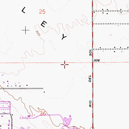 Topographic Map of Riverside County Fire Department Station 69 Rancho Mirage North, CA