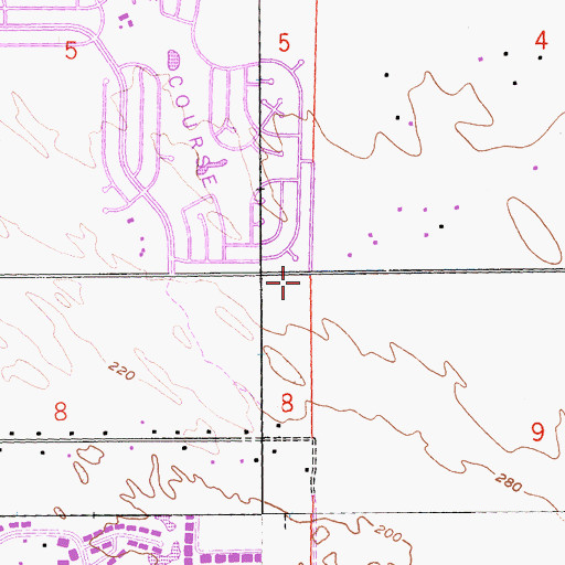 Topographic Map of Riverside County Fire Department Station 71 North Palm Desert, CA