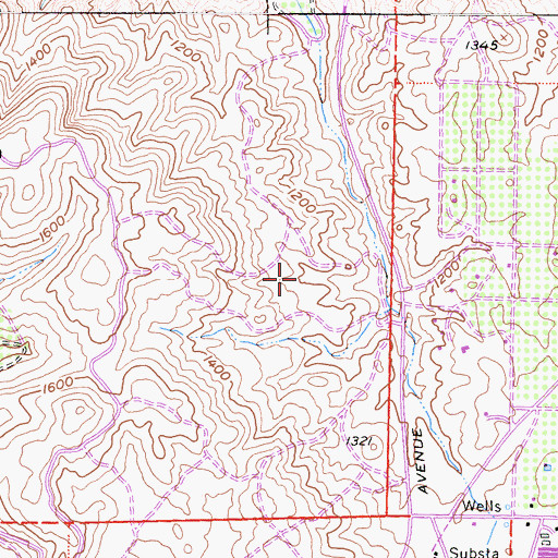 Topographic Map of Riverside County Fire Department Station 82 - Lake Hills, CA