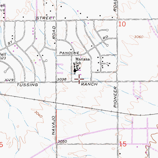 Topographic Map of Apple Valley Fire Protection District Station 335, CA