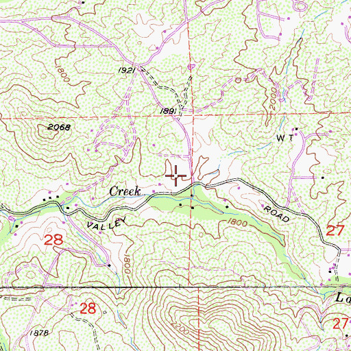 Topographic Map of California Department of Forestry and Fire Protection Station 33 - Lawson Valley, CA