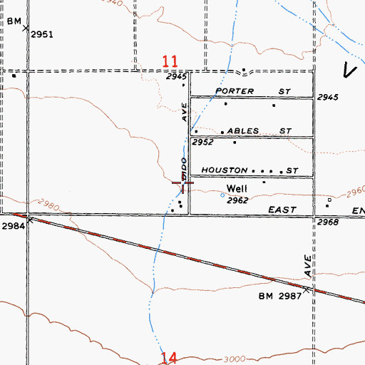 Topographic Map of San Bernardino County Fire Department Station 7 - Lucerne Valley, CA