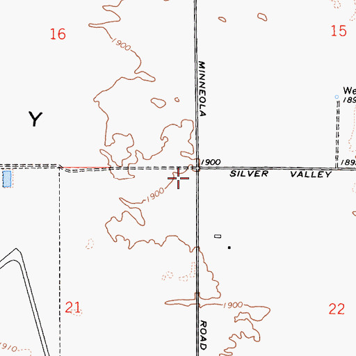 Topographic Map of Daggett Community Services District Fire Station 3, CA
