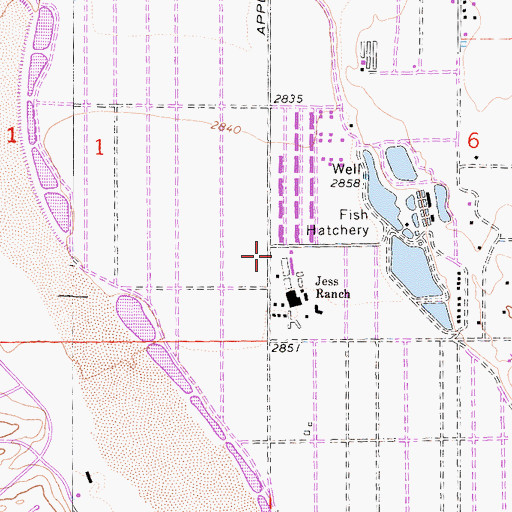 Topographic Map of Apple Valley Fire Protection District Station 337, CA