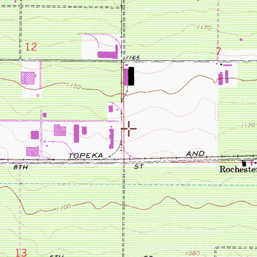 Topographic Map of Rancho Cucamonga Fire Protection District Station 174, CA
