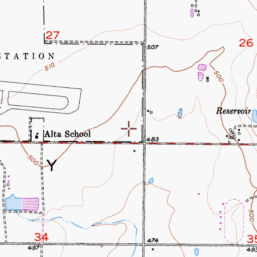 Topographic Map of San Diego Fire - Rescue Department Station 43, CA