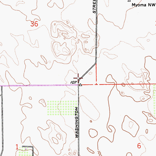 Topographic Map of Riverside County Fire Department Station 81 North Bermuda Dunes, CA