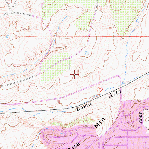 Topographic Map of Oceanside Fire Department Station 8, CA