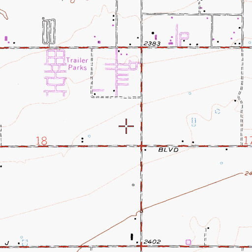 Topographic Map of Los Angeles County Fire Department Station 117, CA
