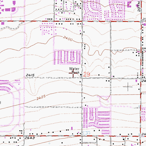 Topographic Map of Los Angeles County Fire Department Station 134, CA