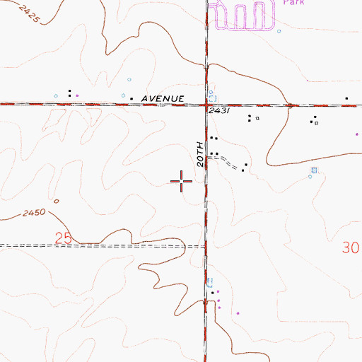 Topographic Map of Los Angeles County Fire Department Station 135, CA