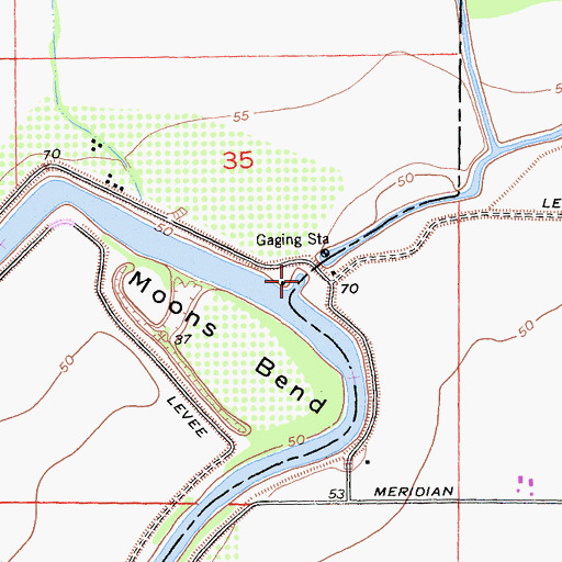 Topographic Map of Butte Creek, CA