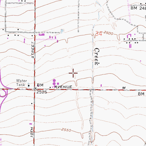 Topographic Map of Los Angeles County Fire Department Station 129, CA